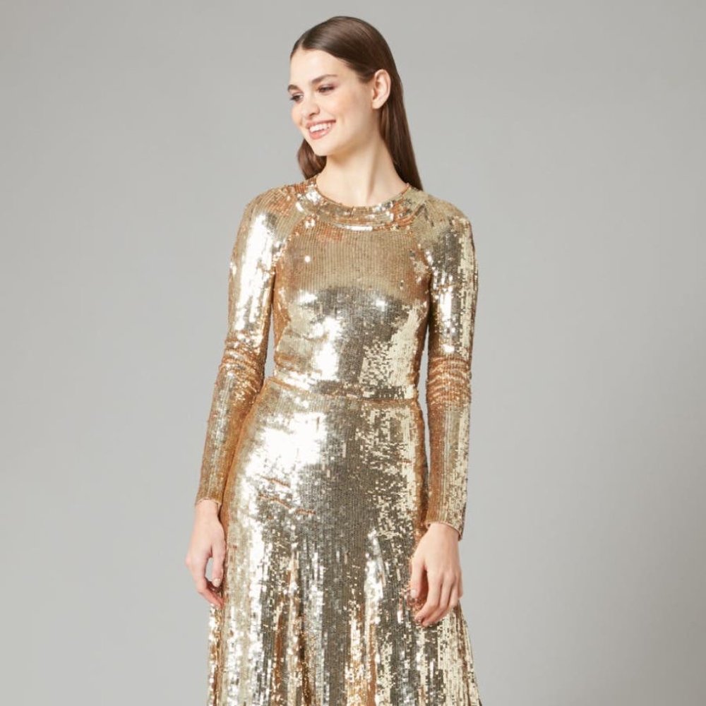NWT $3035.00 Temperley London Ray Runway Sequin Dress - Picture 8 of 15